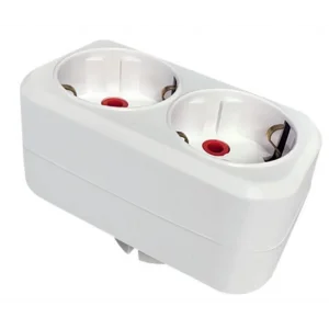 Mutlusan İkili Topraklı Fiş-Priz Düz Tip Beyaz (001 170 033006 00 00)