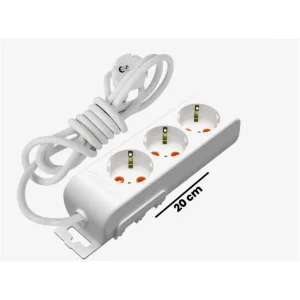 Mutlusan Rı-Tech 3lü 1mt Topraklı  Grup Priz  (001 175 310002 01 00)