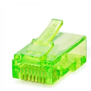 NODAR ND2401 CAT6 EZ RJ45 Konnektör 100 Adet Plastik Kutu - Yeşil