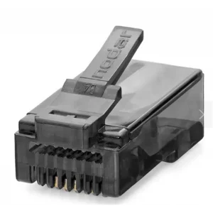 NODAR ND2402 CAT6 EZ RJ45 Konnektör 100 Adet Plastik Kutu - Siyah