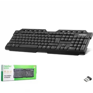 NODAR ND864 Kablosuz Multimedya Klavye Smart TV Uyumlu - Siyah