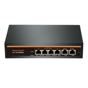 Nova NVC-INTSF0420FB2L 24V INTERCOM 4+2 PORT POE SWITCH (10-100)