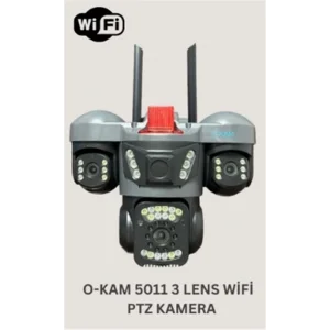 OKam O-Kam 5011 3 Lens Wifi PTZ Kamera