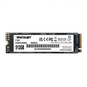 Patriot 512GB P320 3000-2200MB-s NVMe M.2 SSD (P320P512GM28) Ssd Disk