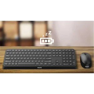 Philips SPT6307B-38 Kablosuz Klavye Mouse Seti Siyah 3000 Series 2.4Ghz Silent Desing