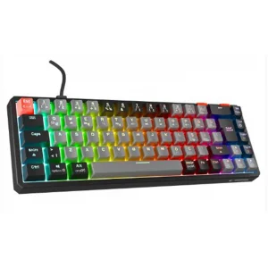 Rampage YORU MINI Gri-Siyah Type-C Bağlantılı OUTEMU Red Swich Q Mekanik Gaming Oyuncu Klavye RGB