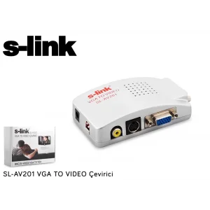 S-link SL-USB-C66 Type-C to VGA+usb3.0+pd Kablo