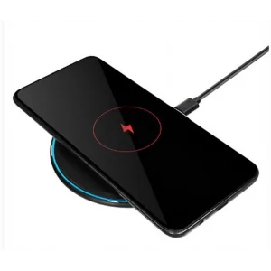 S-link SL-CWF65 Mobil Telefon Uyumlu 15W LED Logo PRM Siyah Kablosuz Şarj Cihazı