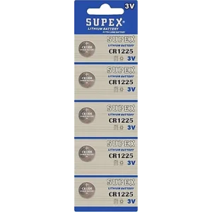 Supex CR1225-C5 3V Lityum Düğme Pil 5li Paket
