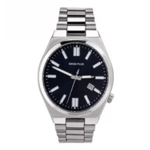 Swiss Plus Man Watch Basic Seri Model-1 ST3533AGS Black-Silver(Kol Saati)