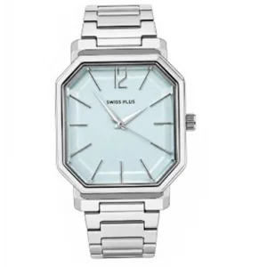 Swiss Plus Man Watch Basic Seri Model-11 ST3507AGS Max Plus Light Blue-Silver(Kol Saati)