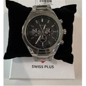 Swiss Plus Man Watch Basic Seri Model-4 ST3503AGS Plus Black-Silver