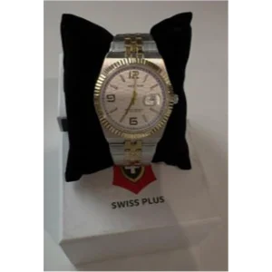 Swiss Plus Man Watch Premium Seri Model-10 ST3442AGS White-Gold