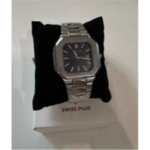 Swiss Plus Man Watch Premium Seri Model-5 RS23146 Blue-Silver(Kol Saati)