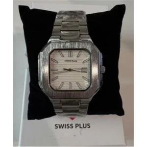 Swiss Plus Man Watch Premium Seri Model-8 RS23146 White-Silver(Kol Saati)