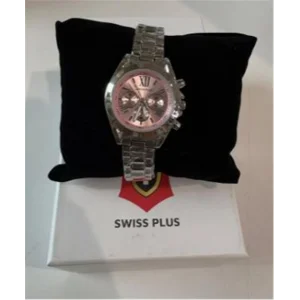 Swiss Plus Woman Watch Model-2 ST0730ABL Pink-Silver(Kol Saati)