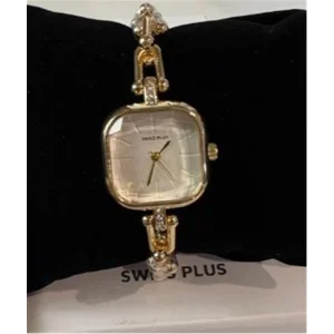 Swiss Plus Woman Watch Model-7 ST0227KBL Gold(Kol Saati)
