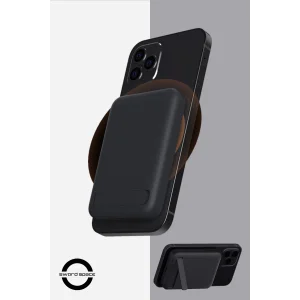 SWORD Magsafe Powerbank 10.000mAh 20W Hızlı Şarj Standlı ve Taşınabilir iPhone ve Android Uyumlu Siyah SW-MGSF10