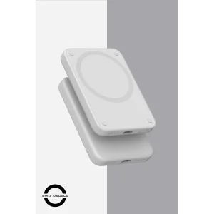 SWORD Magsafe Powerbank 4200mAh 15W Hızlı Şarj İnce ve Hafif iPhone ve Android Uyumlu Beyaz SW-MGSF4