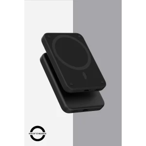 SWORD Magsafe Powerbank 4200mAh 15W Hızlı Şarj İnce ve Hafif iPhone ve Android Uyumlu Siyah SW-MGSF4