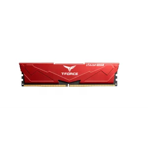 Team T-Force Vulcan Red 16GB (1x16GB) 6000Mhz DDR5 CL38 Kırmızı Gaming Ram (FLRD516G6000HC38A01)