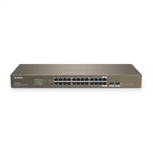 Tenda TEG1024F 24 Port 10-100-1000 Mbps + 2 Port SFP Switch Çelik Kasa Rack Mount