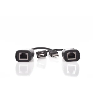 Vcom CU824 USB RJ45 Extender Plastik 45m Uzatıcı