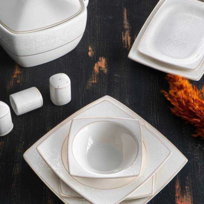 ACAR MAJOLICA 60 PRÇ BONE CHINE YEMEK TAKIMI