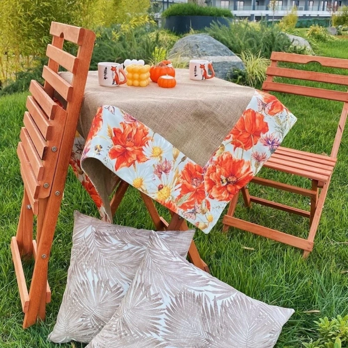 Balkon - Bahçe - Mutfak 3lü Bistro Set 2 Sandalye 1 Masa