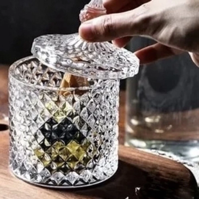 Lenaa Kesme Kapaklı Cam Şekerlik