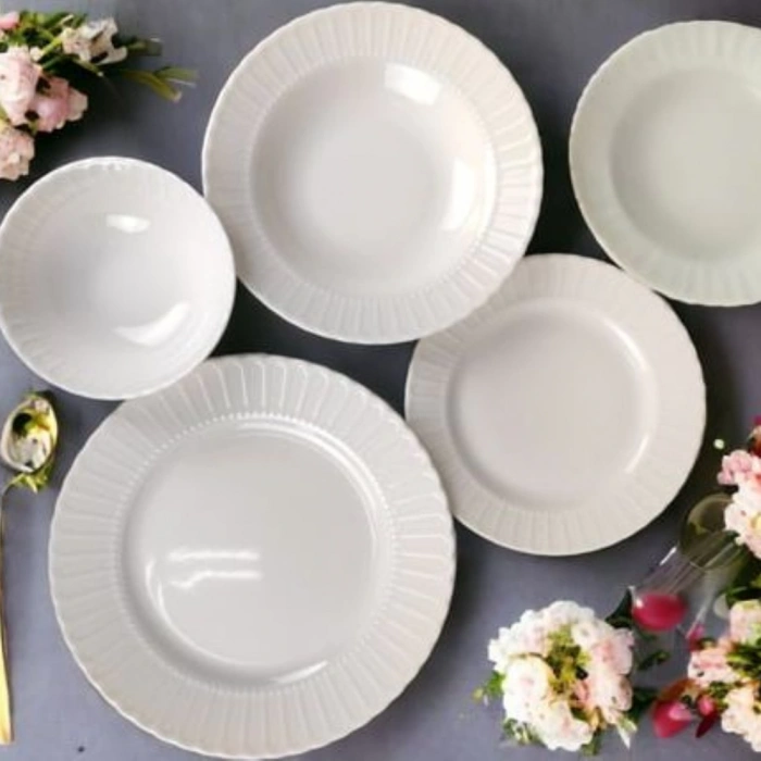 TULU PORSELEN 24 PARÇA SHEYDA YEMEK TAKIMI - KREM