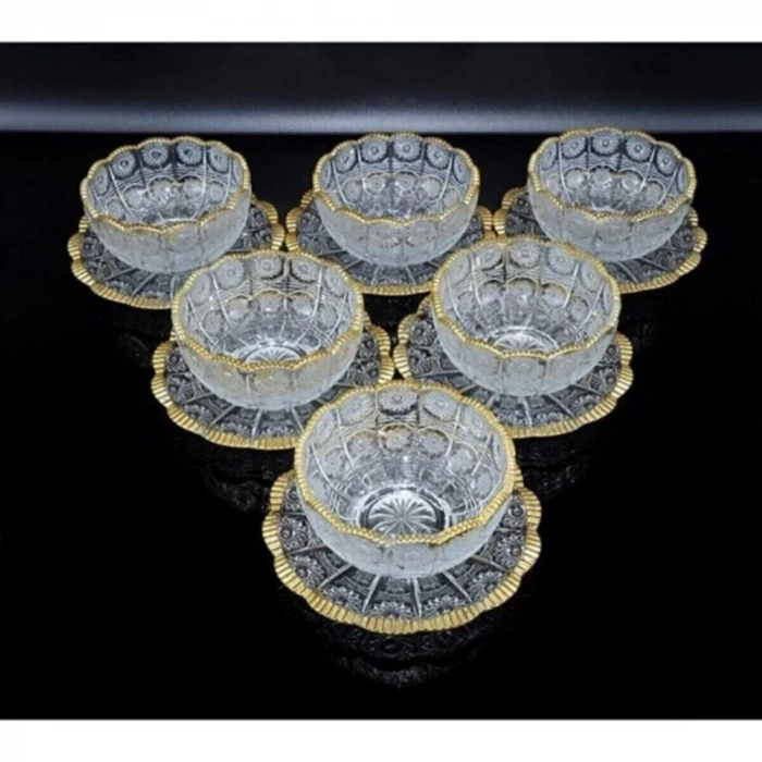 Vıenna 12li Kristal Çerezlik Siyah