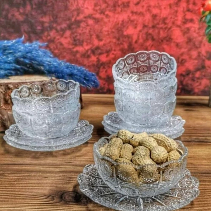 Vıenna 12li Kristal Çerezlik Siyah