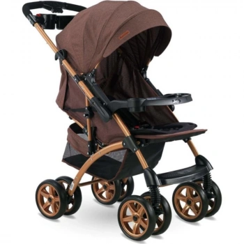 Bh-609 Polo Çift Yönlü Bebek Arabası Kırçıllı Kahve