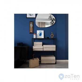 Ev Tekstil Bej Çok Amaçlı Kutu Hurç-4lü Set