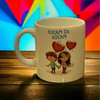 Sevgiliye Hediye Beyaz Kupa Bardak Kocamda Kocam