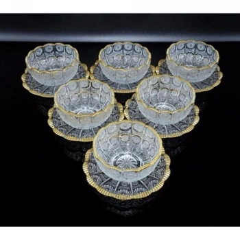 Vıenna 12li Kristal Çerezlik Siyah