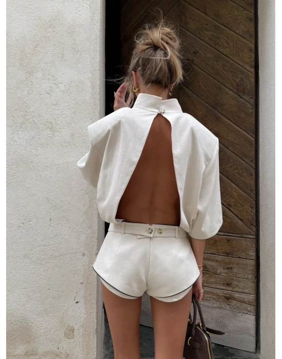 ARAKİİ ŞORT TULUM BEYAZ