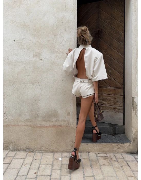 ARAKİİ ŞORT TULUM BEYAZ