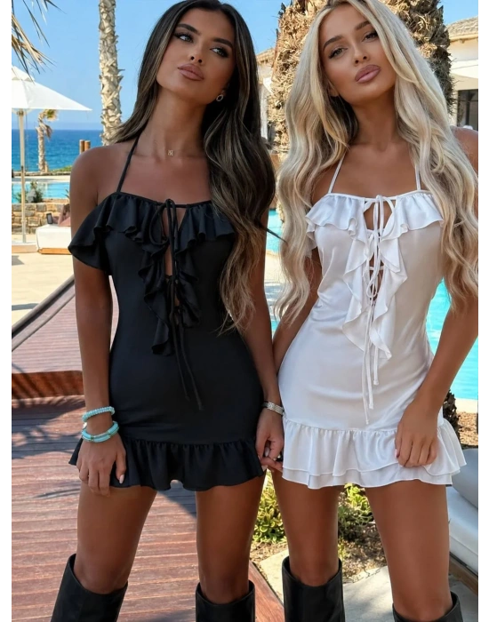 MARTINA SATEN ELBİSE SİYAH