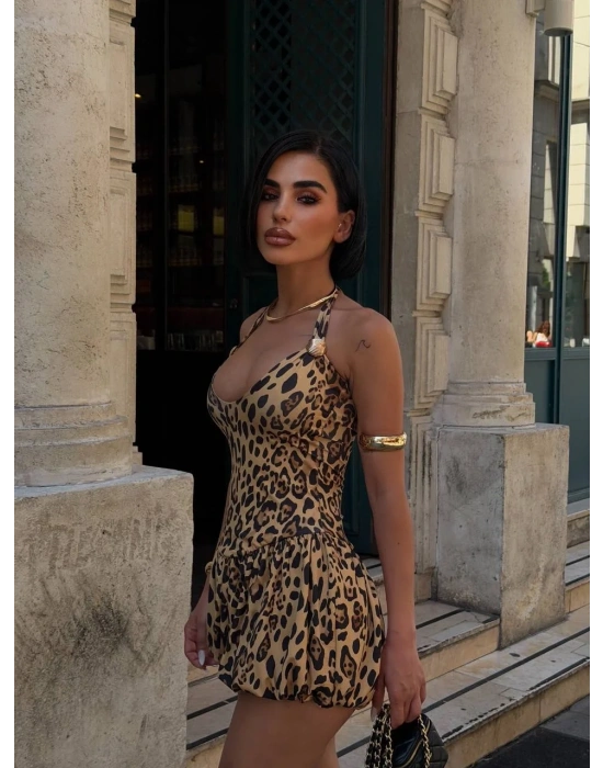 Morliva Aksesuarlı Mini Boy Elbise 1113