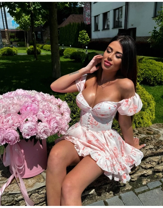 Morliva Dubai kumaş elbise 1563