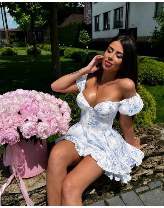 Morliva Dubai kumaş elbise 1563