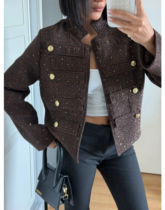 Morliva Yeni Sezon Pullu Chanel Model Ceket