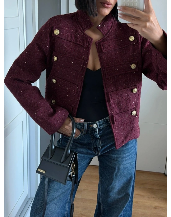 Morliva Yeni Sezon Pullu Chanel Model Ceket