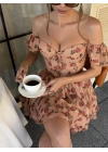 DARYA KORSELİ ELBİSE BEJ
