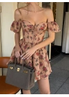 DARYA KORSELİ ELBİSE BEJ