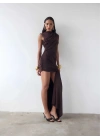 IRINA SANDY ELBİSE KAHVERENGİ