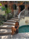 MARİSA CORSET BASKILI ELBİSE SİYAH