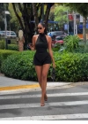 MIAMI ŞORT BLUZ TAKIM SİYAH
